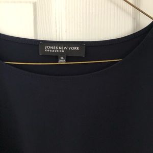 Women’s navy blue sleeveless blouse